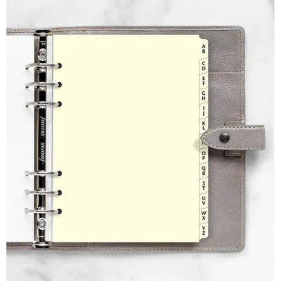 FFX A5 Accessoire Index Alphabétique 2 Lettres Creme-Recharge-Filofax-Papeterie du Dôme
