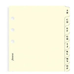 FFX A5 Accessoire Index Alphabétique 2 Lettres Creme-Recharge-Filofax-Papeterie du Dôme