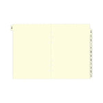 FFX A5 Accessoire Index Alphabétique 2 Lettres Creme-Recharge-Filofax-Papeterie du Dôme