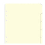 FFX A5 Accessoire Index Vierge Crème-Recharge-Filofax-Papeterie du Dôme