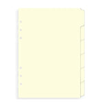 FFX A5 Accessoire Index Vierge Crème-Recharge-Filofax-Papeterie du Dôme
