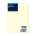 FFX A5 Accessoire Index Vierge Crème-Recharge-Filofax-Papeterie du Dôme