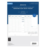 FFX A5 Agenda Août à Juillet Semaine/2 Pages Vertical FR-Recharge-Filofax-2026-2027-Papeterie du Dôme