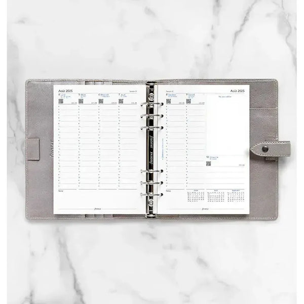 FFX A5 Agenda Août à Juillet Semaine/2 Pages Vertical FR-Recharge-Filofax-Papeterie du Dôme