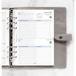 FFX A5 Agenda Business 1 Jour Page GB-Recharge Agenda-Filofax-Papeterie du Dôme