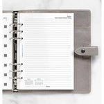 FFX A5 Agenda Semaine/1Page + Notes 5 Langues sans Heures-Recharge Agenda-Filofax-Papeterie du Dôme
