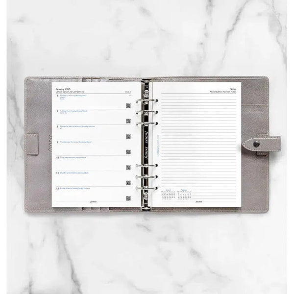 FFX A5 Agenda Semaine/1Page + Notes 5 Langues sans Heures-Recharge Agenda-Filofax-Papeterie du Dôme