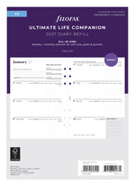FFX A5 Recharge Semaine/2 Pages Trendy Ultimate Life Companion-Recharge Agenda-Filofax-A5-2027-Papeterie du Dôme