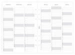 FFX A5 Recharge Semaine/2 Pages Trendy Ultimate Life Companion-Recharge Agenda-Filofax-Papeterie du Dôme