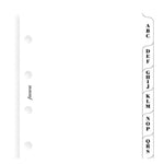 FFX Mini Accessoire Alphabétique 3 Lettres Blanc-Recharge Agenda-Filofax-Papeterie du Dôme