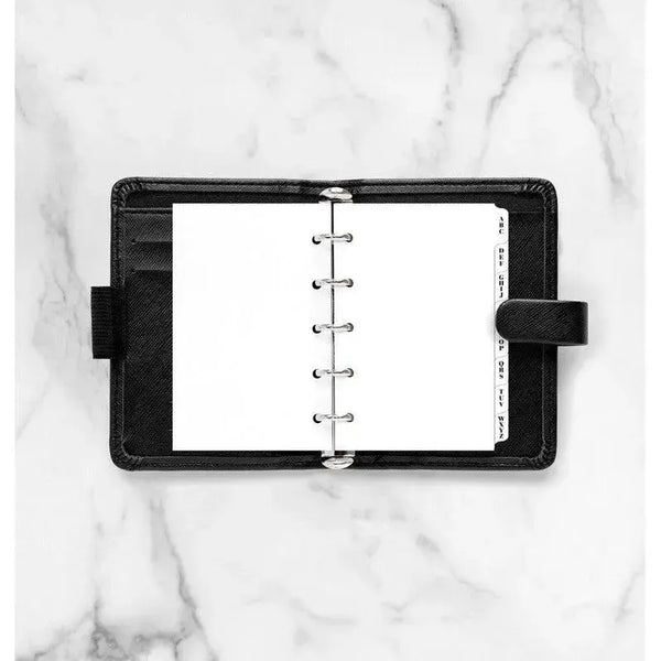 FFX Mini Accessoire Alphabétique 3 Lettres Blanc-Recharge Agenda-Filofax-Papeterie du Dôme