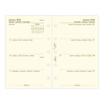 FFX Mini Agenda S/2P Crème 4 Langues-Recharge Agenda-Filofax-Papeterie du Dôme