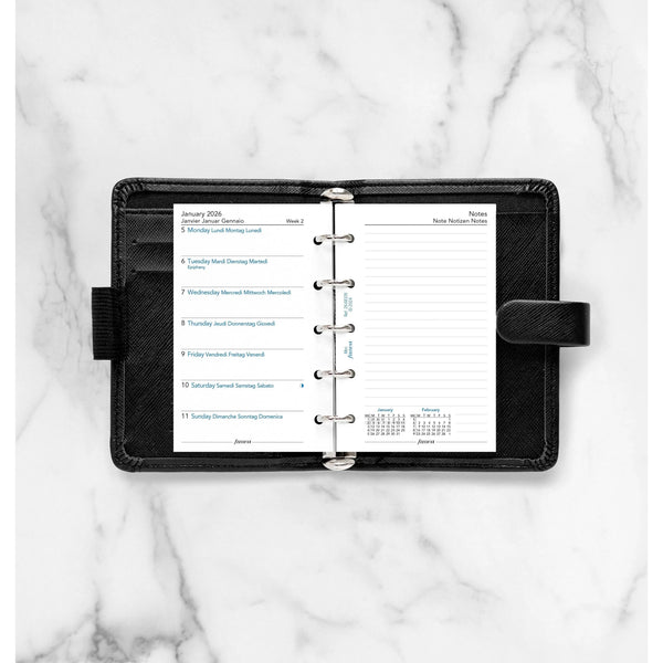 FFX Mini Agenda/1 page + notes-Recharge Agenda-Filofax-Papeterie du Dôme