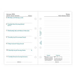 FFX Mini Agenda/1 page + notes-Recharge Agenda-Filofax-Papeterie du Dôme
