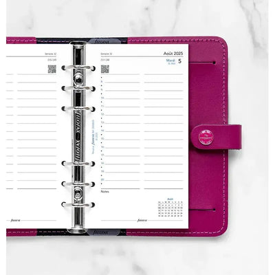 FFX Personal Agenda Août à Juillet 1Jour/Page-Recharge-Filofax-Papeterie du Dôme