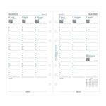 FFX Personal Agenda Août à Juillet Semaine/2 Pages Vertical FR-Recharge-Filofax-Papeterie du Dôme