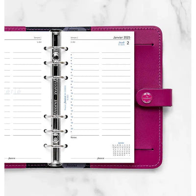 FFX Personal Agenda Jour par Page - français-Recharge Agenda-Filofax-Papeterie du Dôme
