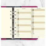 FFX Personal Agenda Planning vertical Anglais crème-Recharge Agenda-Filofax-Papeterie du Dôme