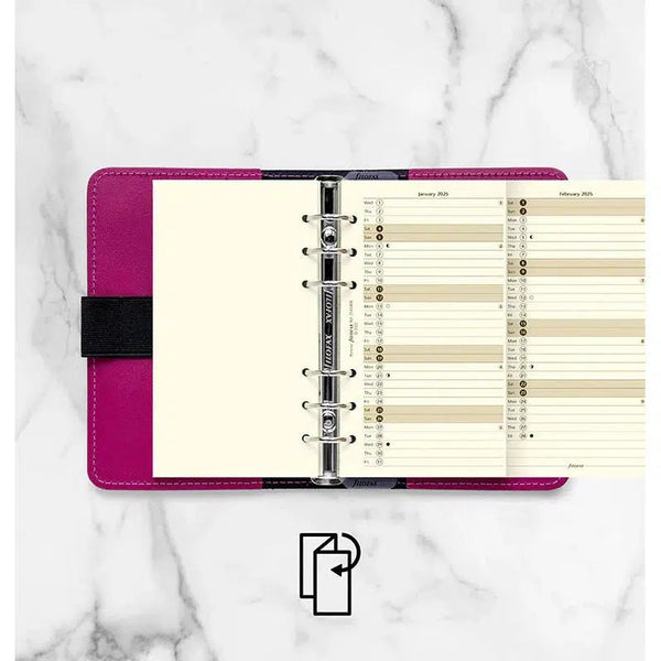 FFX Personal Agenda Planning vertical Anglais crème-Recharge Agenda-Filofax-Papeterie du Dôme