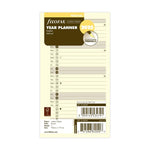 FFX Personal Agenda Planning vertical Anglais crème-Recharge Agenda-Filofax-Papeterie du Dôme