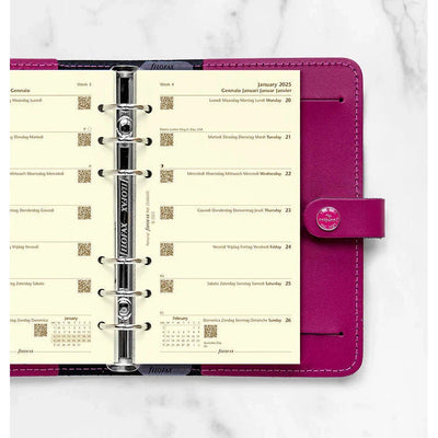 FFX Personal Agenda Semaine/1Page Crème-Recharge-Filofax-Papeterie du Dôme