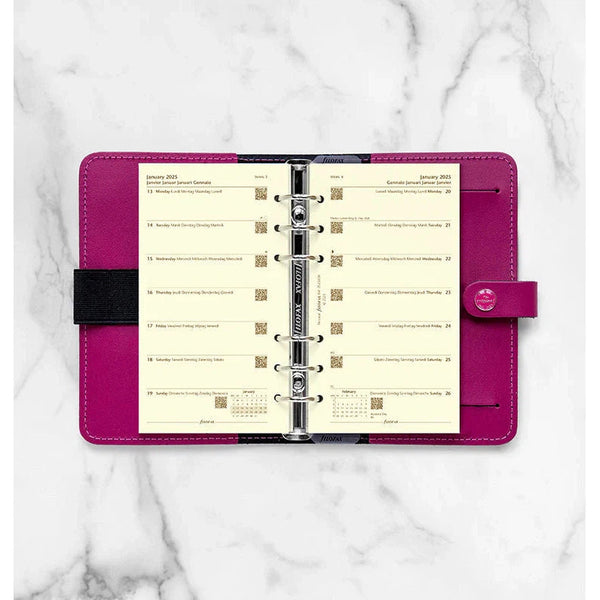 FFX Personal Agenda Semaine/1Page Crème-Recharge-Filofax-Papeterie du Dôme