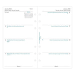 FFX Personal Agenda Semaine/2 Pages Horizontal 5 Langues-Recharge-Filofax-Papeterie du Dôme