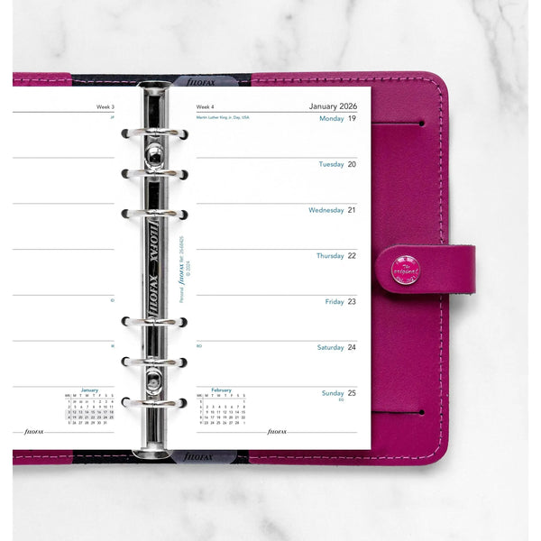FFX Personal Agenda semaine/1page anglais sans heures-Recharge-Filofax-Papeterie du Dôme