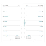 FFX Personal Agenda semaine/1page anglais sans heures-Recharge-Filofax-Papeterie du Dôme