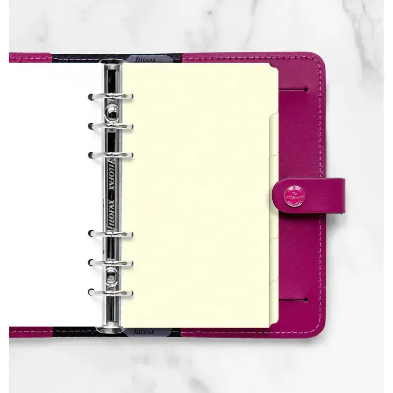 FFX Personal Intercalaires 6 Positions Creme-Recharge-Filofax-Papeterie du Dôme