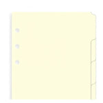 FFX Personal Intercalaires 6 Positions Creme-Recharge-Filofax-Papeterie du Dôme