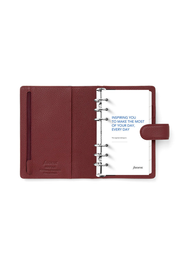 FFX Personal Organiseur Norfolk Anneaux Standard-Organiseur Personal-Filofax-Cassis-Papeterie du Dôme