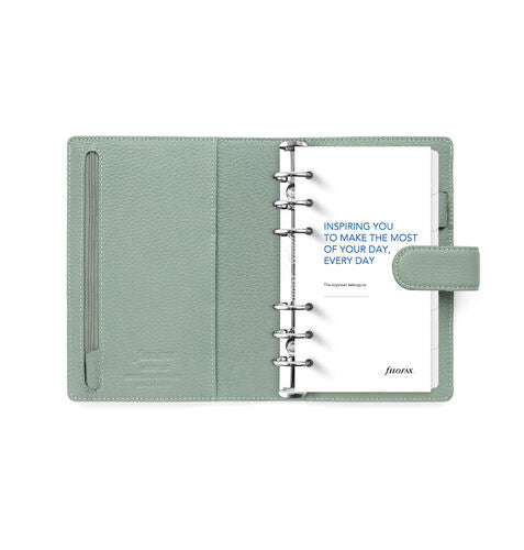 FFX Personal Organiseur Norfolk Anneaux Standard-Organiseur Personal-Filofax-Sauge-Papeterie du Dôme