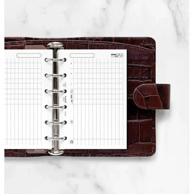 FFX Pocket Accessoire Feuilles Finances Symboles-Recharge-Filofax-Papeterie du Dôme