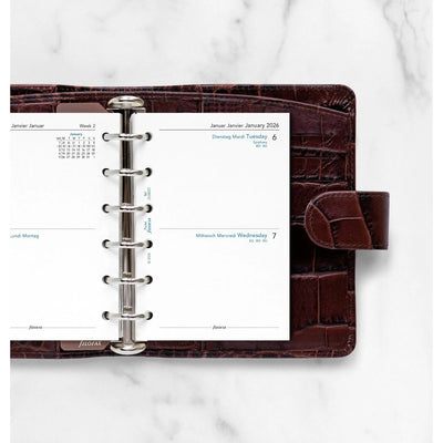 FFX Pocket Agenda 2Jours/Page sans heures-Recharge-Filofax-Papeterie du Dôme