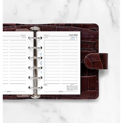 FFX Pocket Agenda Août à Septembre 1Jour/Page-Recharge Agenda-Filofax-Papeterie du Dôme