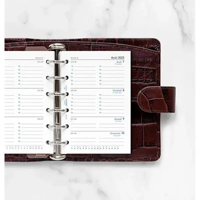 FFX Pocket Agenda Semaine sur Deux Pages Académique-Recharge-Filofax-Papeterie du Dôme