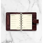 FFX Pocket Agenda semaine/1 page en 4 langues - crème-Recharge-Filofax-Papeterie du Dôme