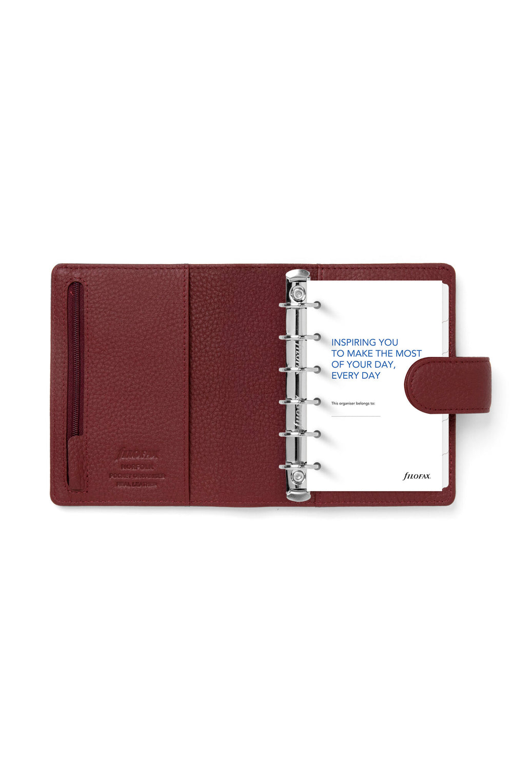 FFX Pocket Organiseur Norfolk Anneaux Standard-Organiseur Pocket-Filofax-Cassis-Papeterie du Dôme