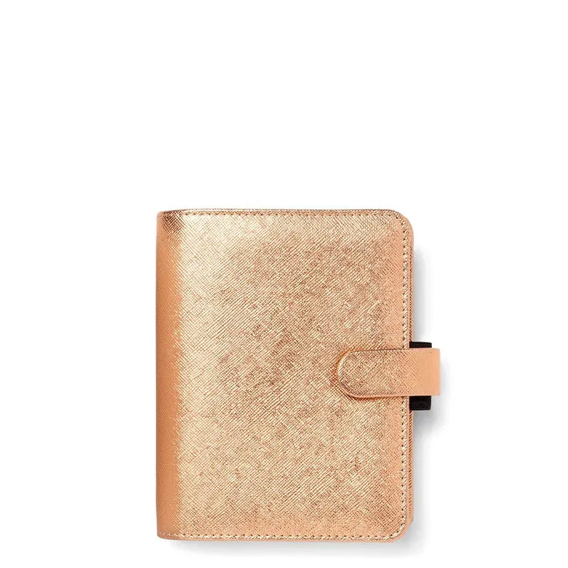 FFX Pocket Organiseur Saffiano Metallic-Organiseur-Filofax-Silver-Papeterie du Dôme