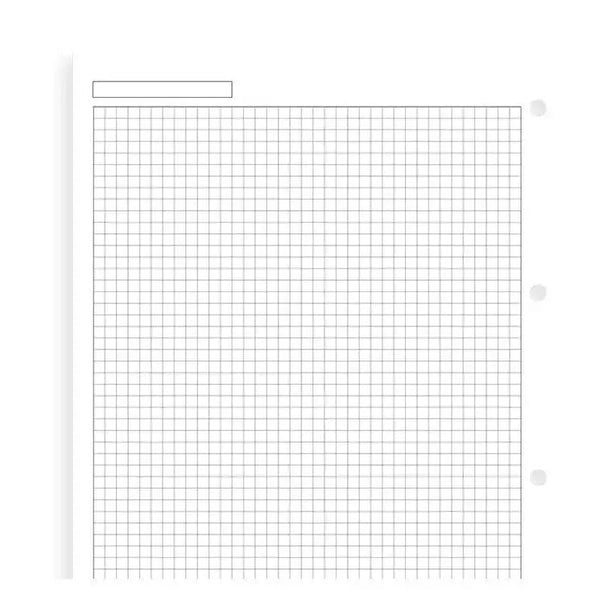 FFX Recharge A4 Feuilles Quadrillées-Recharge-Filofax-Papeterie du Dôme