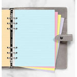 FFX Recharge A5 Feuilles Lignées Classique Assorties-Recharge-Filofax-Papeterie du Dôme