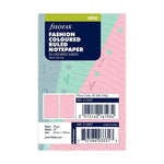 FFX Recharge Mini Feuilles Lignées Assorties Pastel-Recharge-Filofax-Papeterie du Dôme