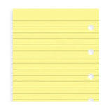 FFX Recharge Mini Feuilles Lignées Jaunes-Recharge-Filofax-Papeterie du Dôme