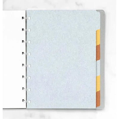 FFX Recharge Notebook A5 Index Couleurs Métalliques-Recharge Notebook-Filofax-Papeterie du Dôme