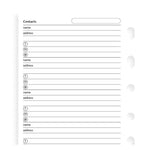 FFX Recharge Pocket Adresse x100-Autres Recharges Agenda-Filofax-Papeterie du Dôme