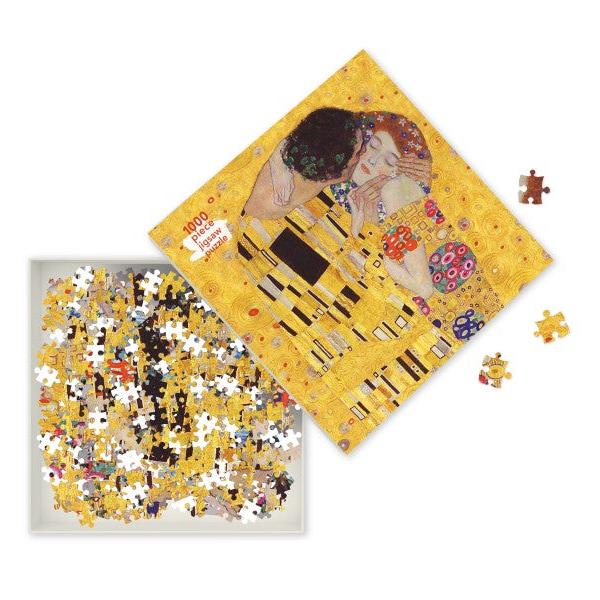 FTL Puzzle 1000 Pièces-Puzzle-Flame Tree Publishing-Gustav Klimt: The Kiss-Papeterie du Dôme