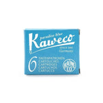 KWC Boîte 6 Cartouches d'Encre-Encre-Kaweco-Bleu turquoise-Papeterie du Dôme