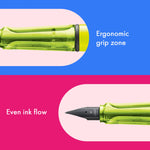 LAMY Safari Neonyellow Stylo Plume-Stylo Plume-Lamy-Papeterie du Dôme