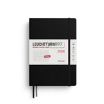 LCHT Agenda A5 Journalier Pointillés Rigide - Anglais-Agenda-Leuchtturm 1917-2026-Noir-A5-Papeterie du Dôme